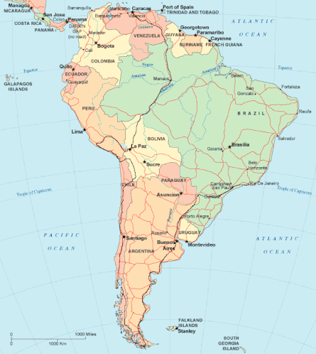 route South America, 23000 km